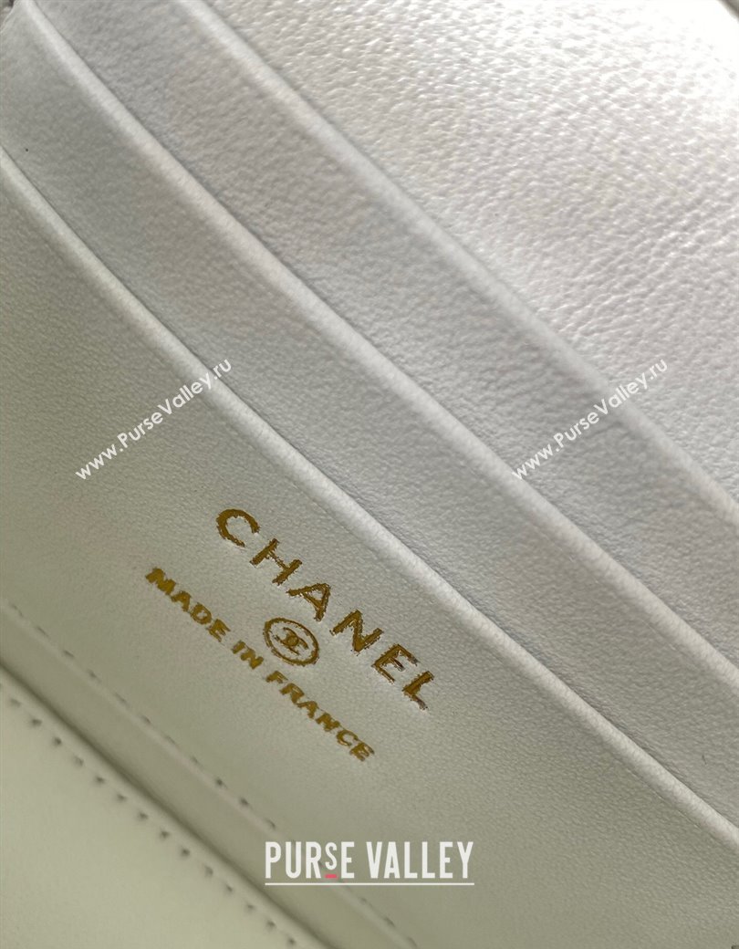 Chanel Grainy Calfskin Large Vanity with CC Chain White 2025 AP3940 (yezi-250812108)