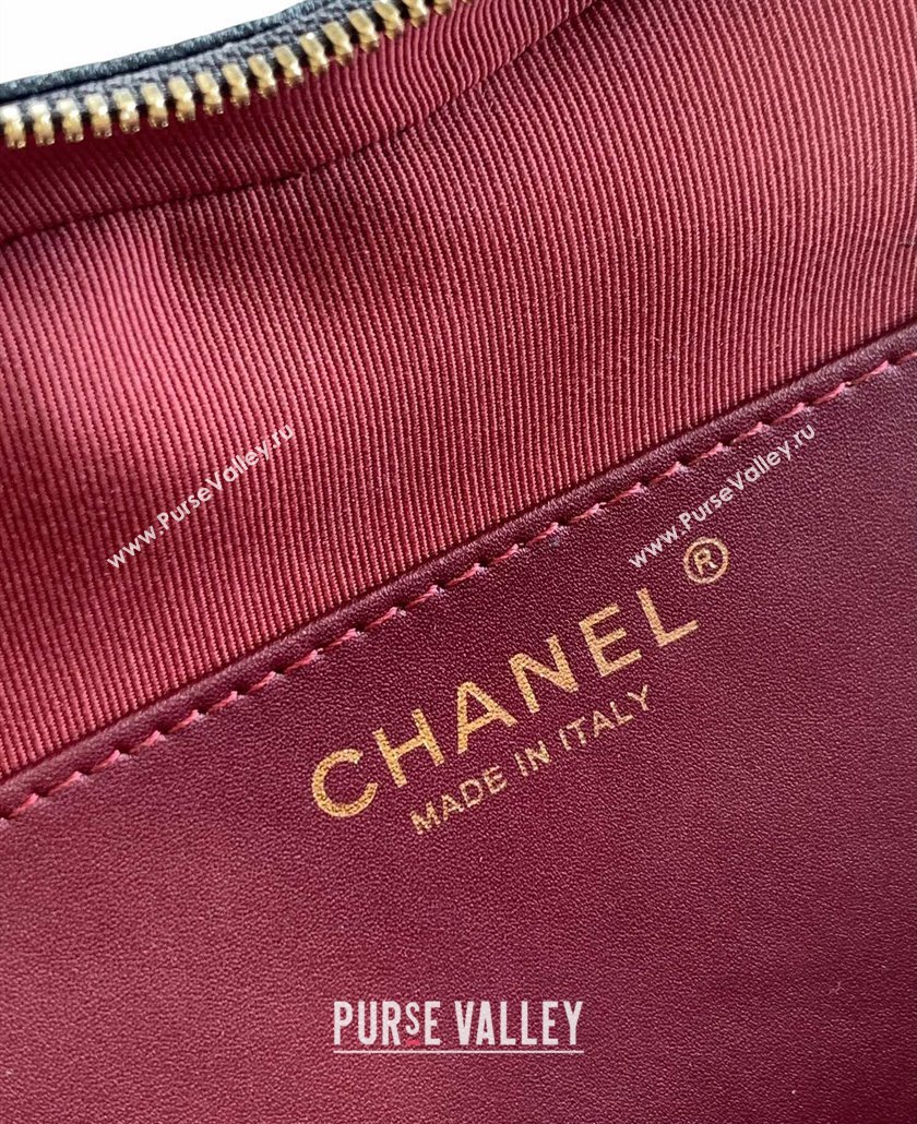 Chanel Lambskin Heart Bag Black 2025 AS5764 (yezi-250813009)