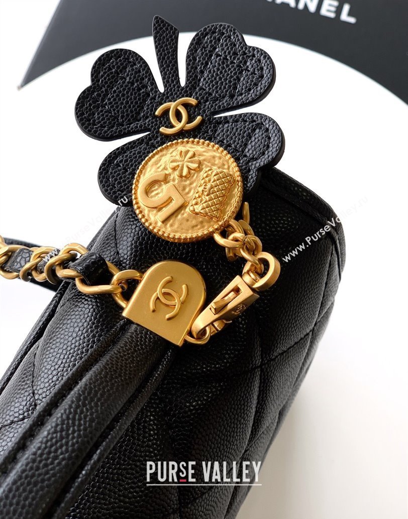 Chanel Grained Shiny Calfskin Backpack bag AS5715 Black 2025 (yezi-250813024)