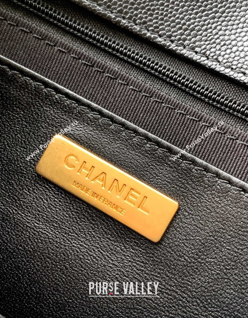 Chanel Grained Shiny Calfskin Backpack bag AS5715 Black 2025 (yezi-250813024)