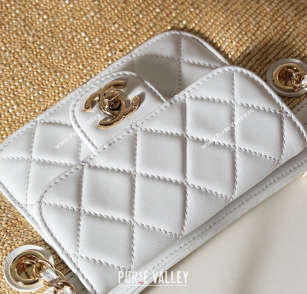 Chanel Raffia Straw and Calfskin Large Shopping Bag Beige/White 2025 AS5951 (yezi-250813007)