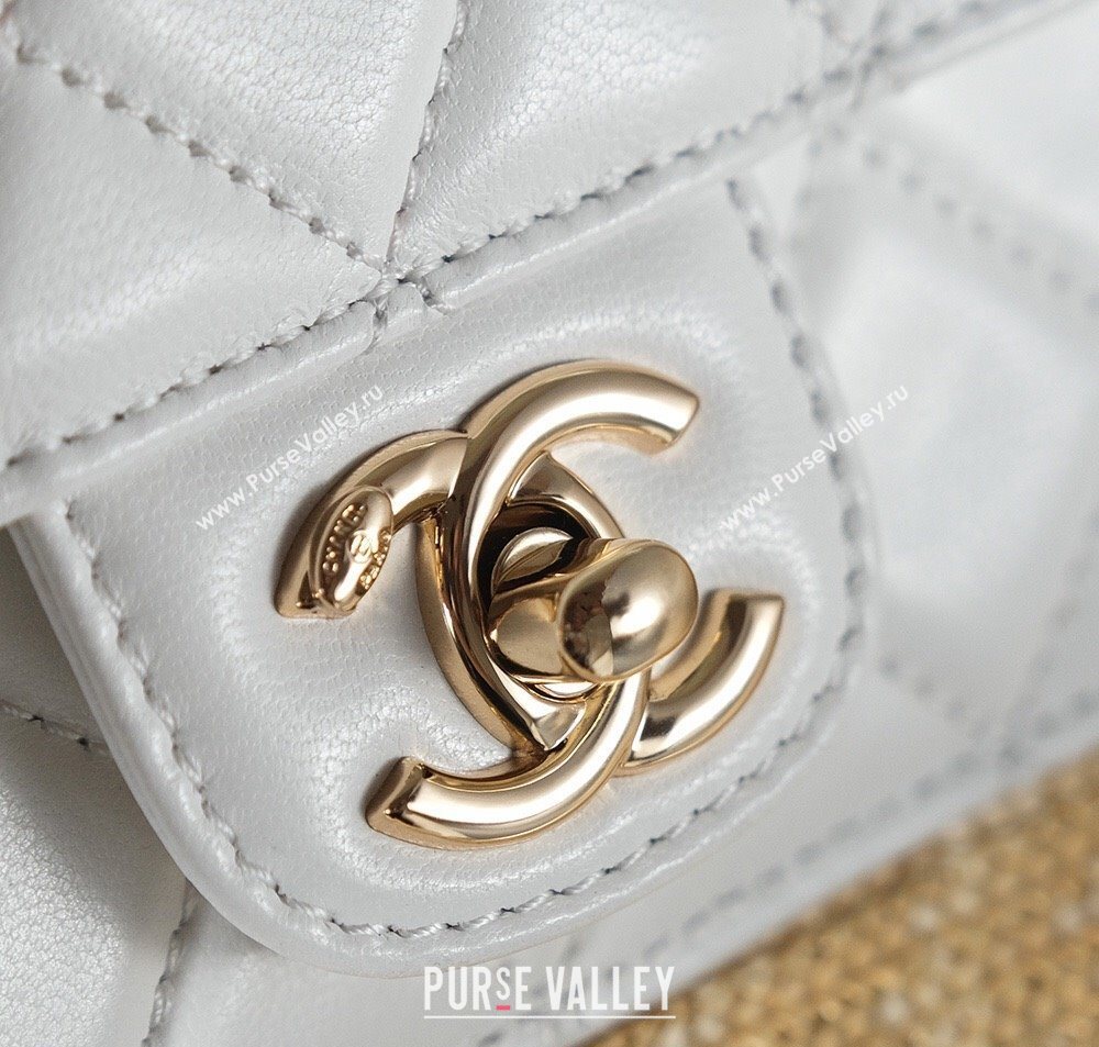 Chanel Raffia Straw and Calfskin Large Shopping Bag Beige/White 2025 AS5951 (yezi-251010084)