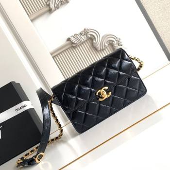 Chanel Patent Lambskin Mini Flap Bag AS5618 Black 2025 (yezi-250812005)