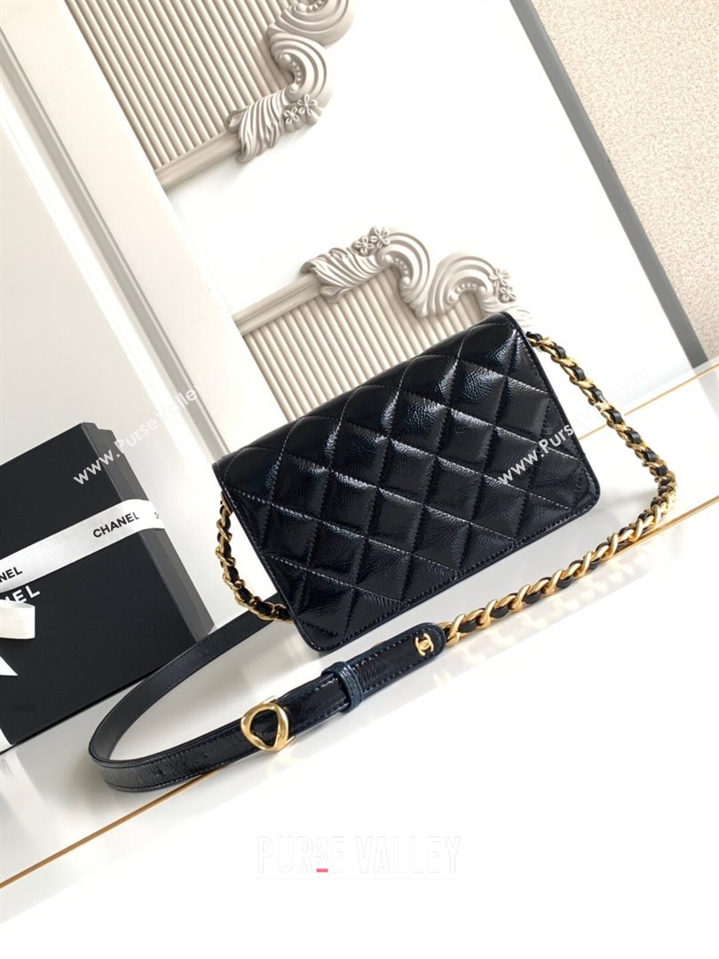 Chanel Patent Lambskin Mini Flap Bag AS5618 Black 2025 (yezi-250812005)