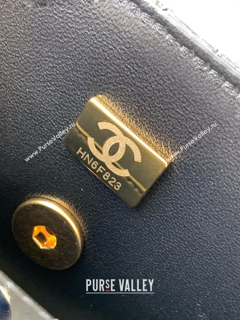 Chanel Patent Lambskin Mini Flap Bag AS5618 Black 2025 (yezi-250812005)