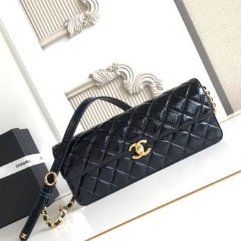 Chanel Patent Lambskin Large Flap Bag AS5642 Black 2025 (yezi-250812006)