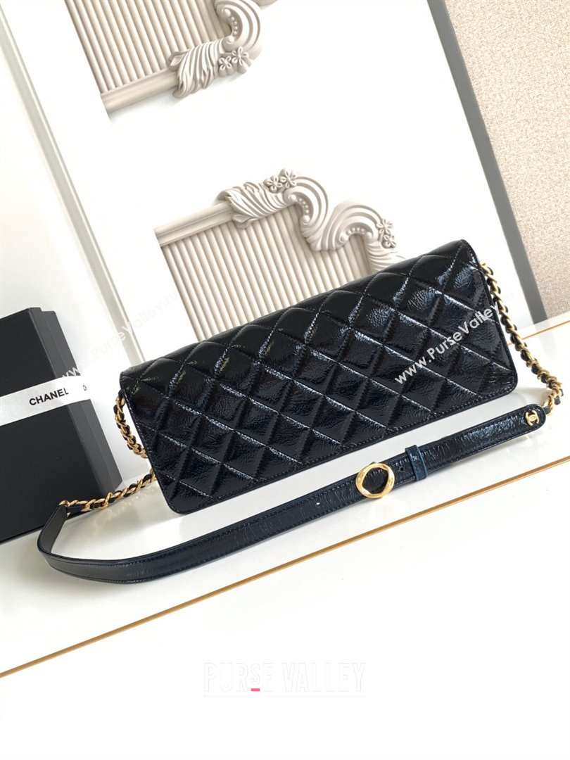 Chanel Patent Lambskin Large Flap Bag AS5642 Black 2025 (yezi-250812006)