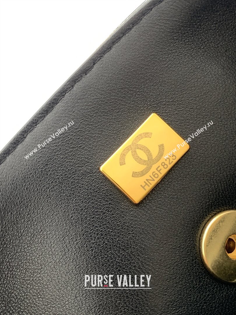 Chanel Patent Lambskin Large Flap Bag AS5642 Black 2025 (yezi-250812006)