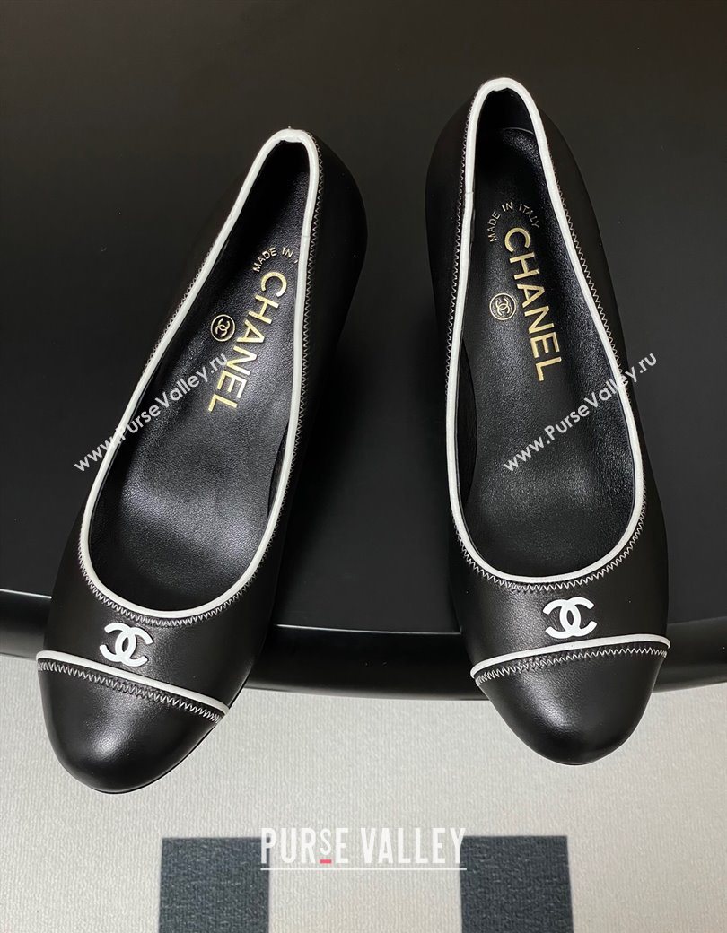 Chanel Vintage Lambskin Leather Pumps 6.5cm Black 2025 CH090116 (MD-250901174)