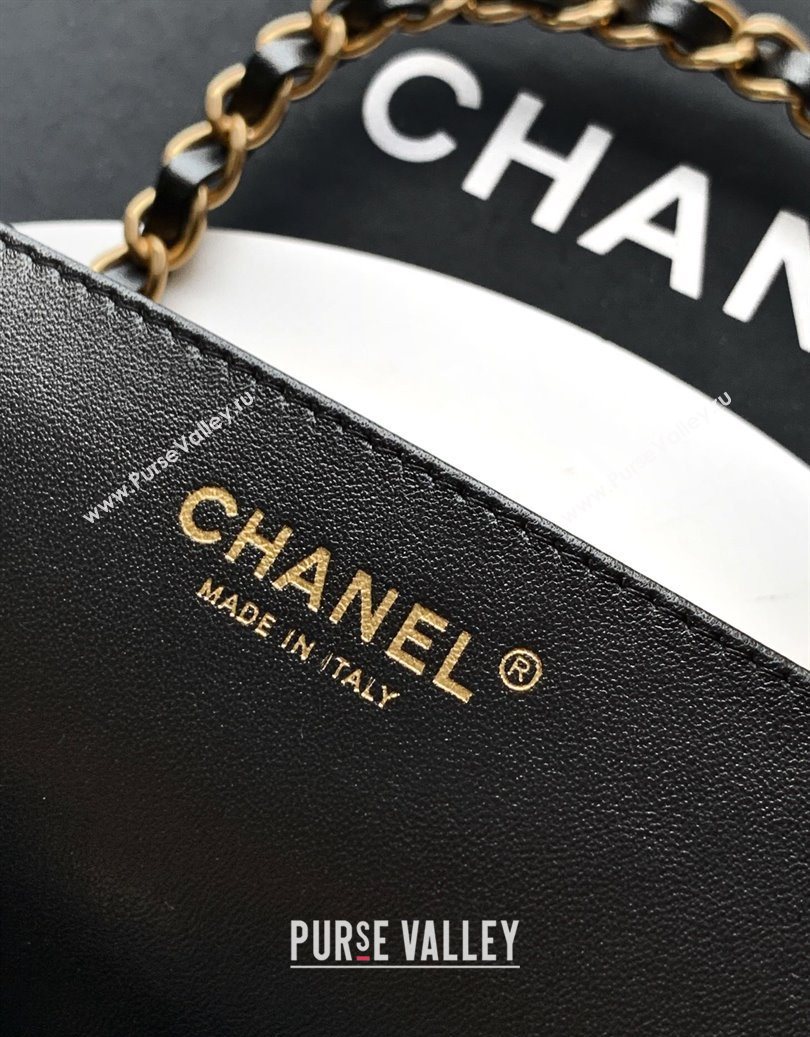 Chanel Quilted Leather Large Flap Handbag Black 2025 CH101001 (yezi-251010011)