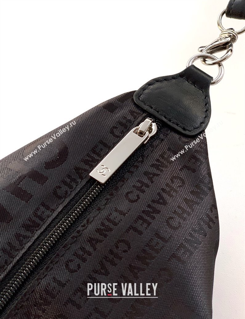 Chanel Denim Large Shopping Bag Black 2025 AS2138 (yezi-251011025)