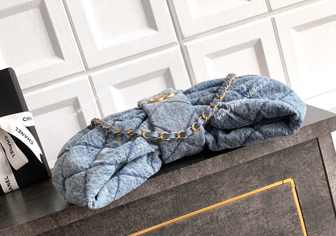 Chanel Denim Bow Bag Blue 2025 AS5851 (yezi-251011039)