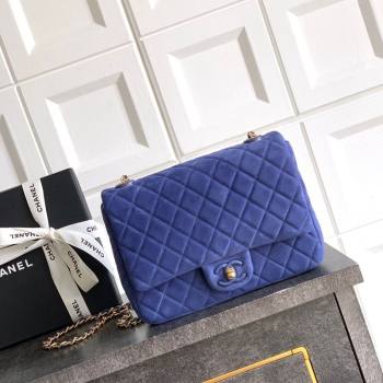 Chanel Suede Flap Bag Royal Blue 2025 CH101103 (yezi-251011048)
