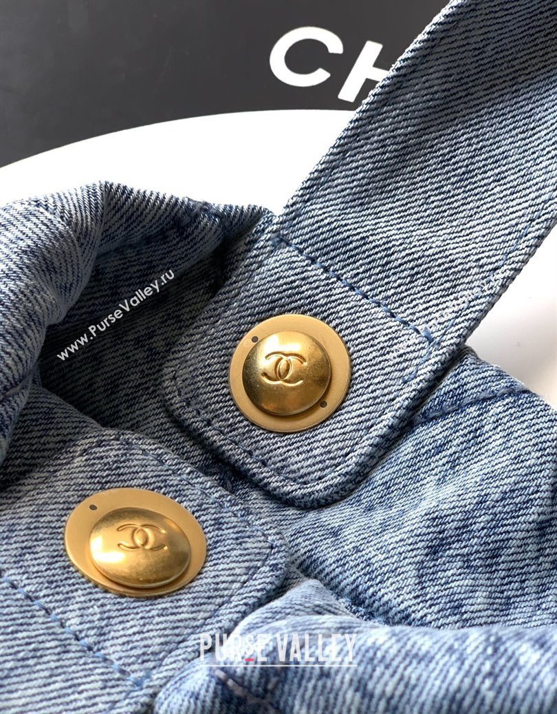 Chanel Denim Bow Bag Blue 2025 AS5851 (yezi-251011039)