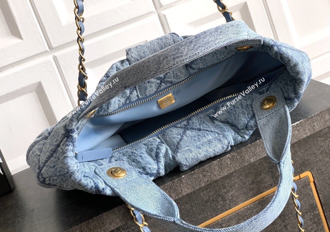 Chanel Denim Bow Bag Blue 2025 AS5851 (yezi-251011039)