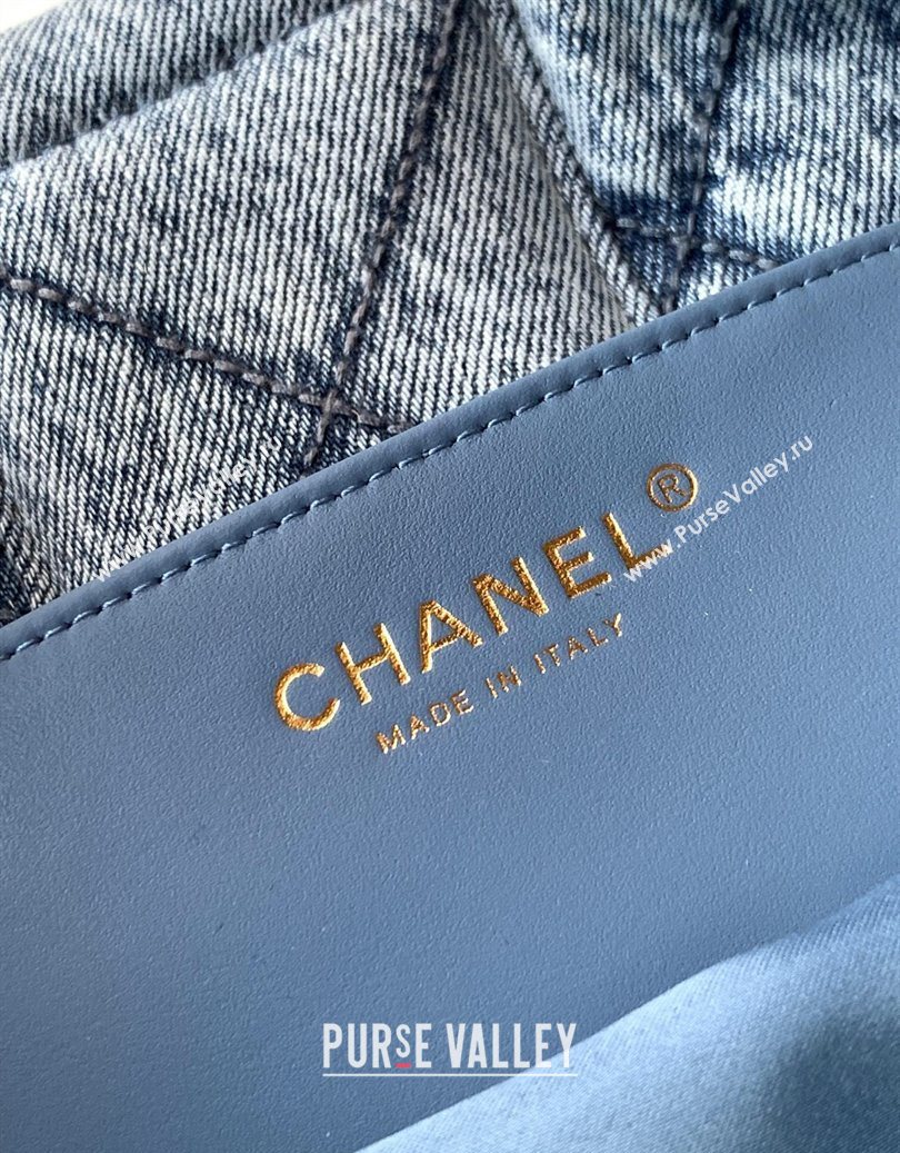 Chanel Denim Bow Bag Blue 2025 AS5851 (yezi-251011039)