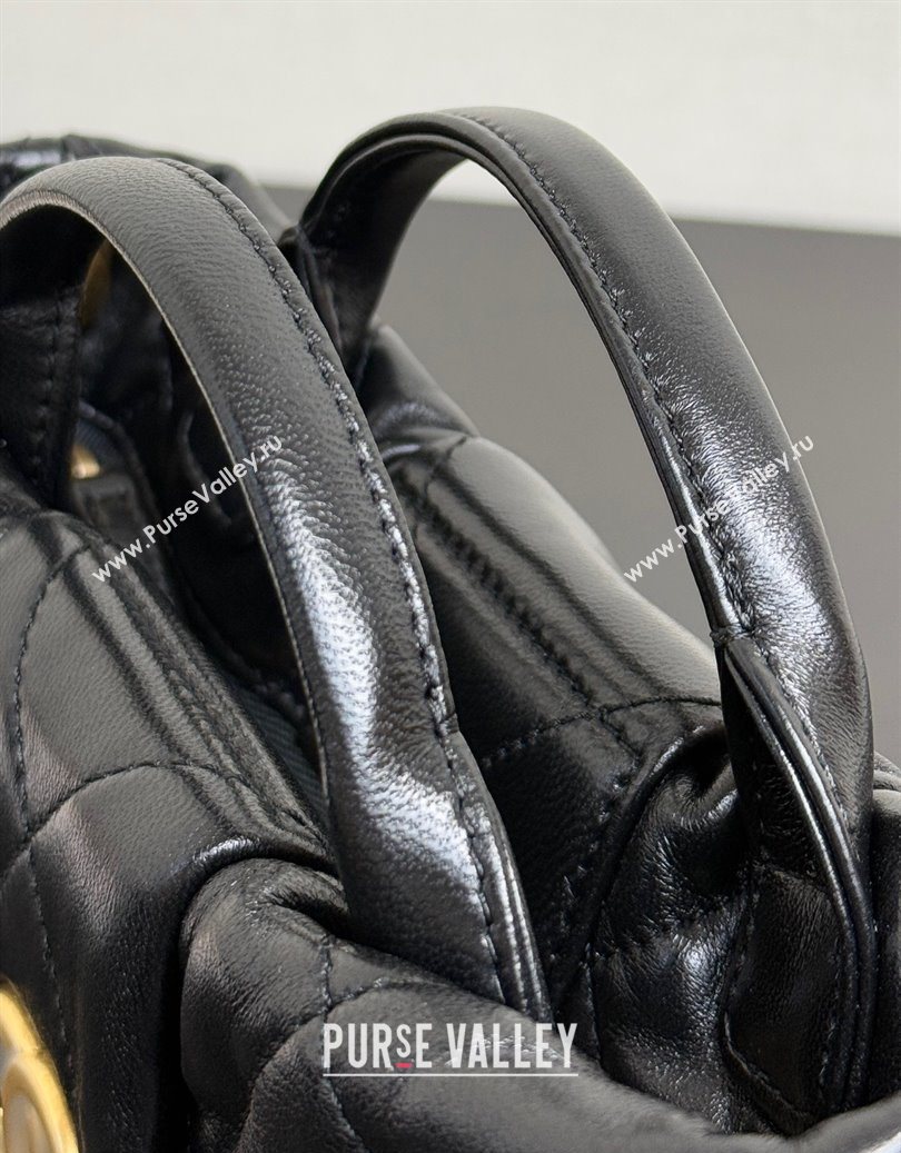 Chanel Shiny Lambskin Mini Bow Bag Black 2025 AS5849 (yezi-251011031)