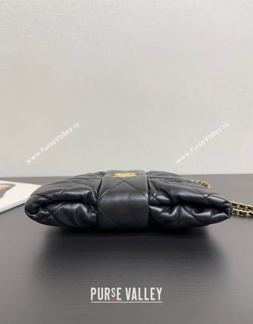 Chanel Shiny Lambskin Mini Bow Bag Black 2025 AS5849 (yezi-251011031)