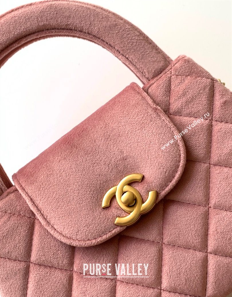 Chanel Velvet Mini Kelly Shopping Bag AS4416 Light Pink 2025 1010 (yezi-251010103)