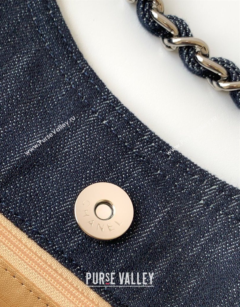 Chanel Denim Large Shopping Bag Midnight Blue 2025 AS2138 (yezi-251011024)