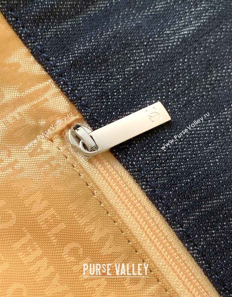 Chanel Denim Large Shopping Bag Midnight Blue 2025 AS2138 (yezi-251011024)