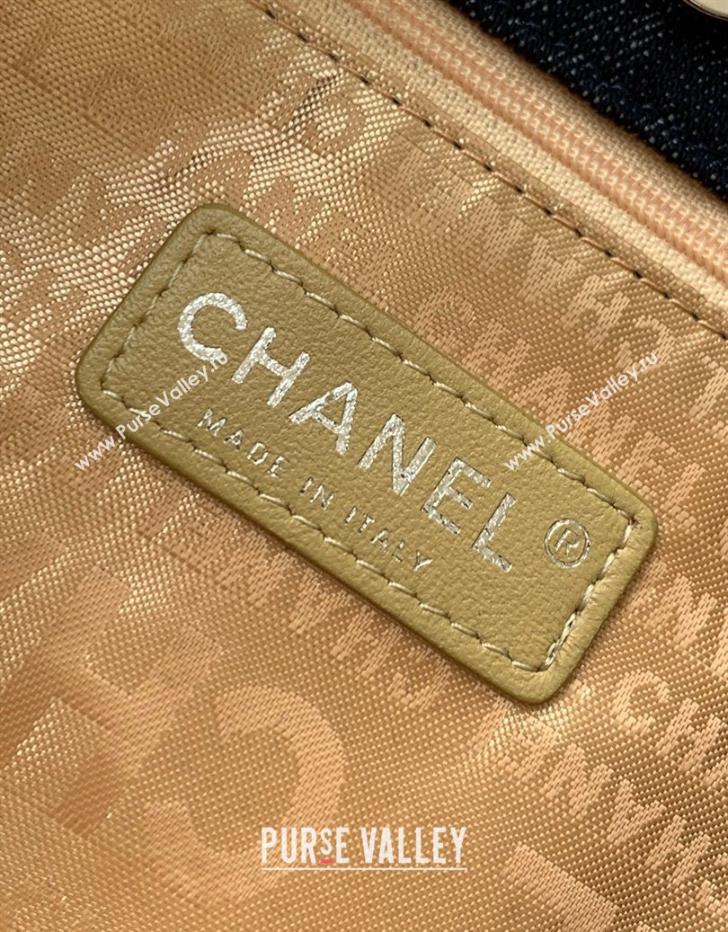 Chanel Denim Large Shopping Bag Midnight Blue 2025 AS2138 (yezi-251011024)