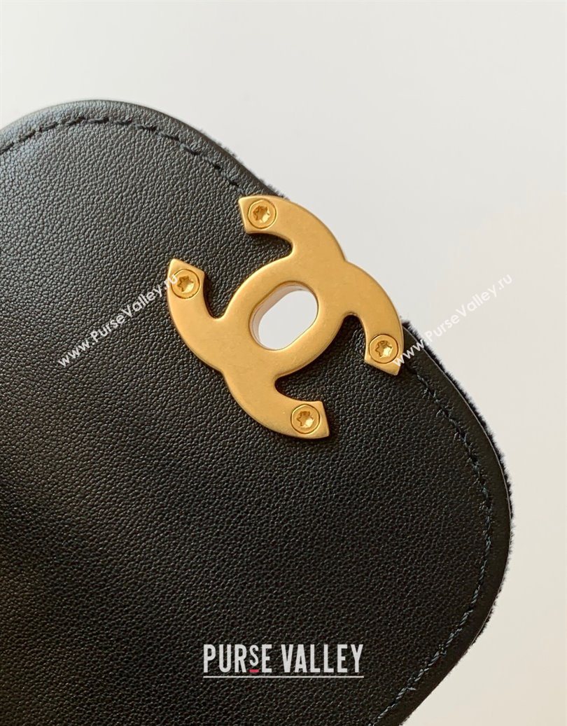 Chanel Velvet Mini Kelly Shopping Bag AS4416 Black 2025 1010 (yezi-251010110)