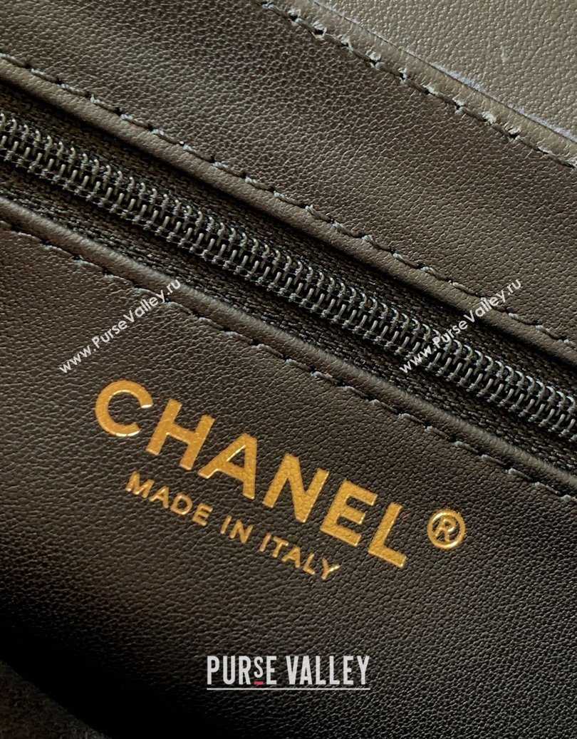 Chanel Velvet Mini Kelly Shopping Bag AS4416 Black 2025 1010 (yezi-251010110)