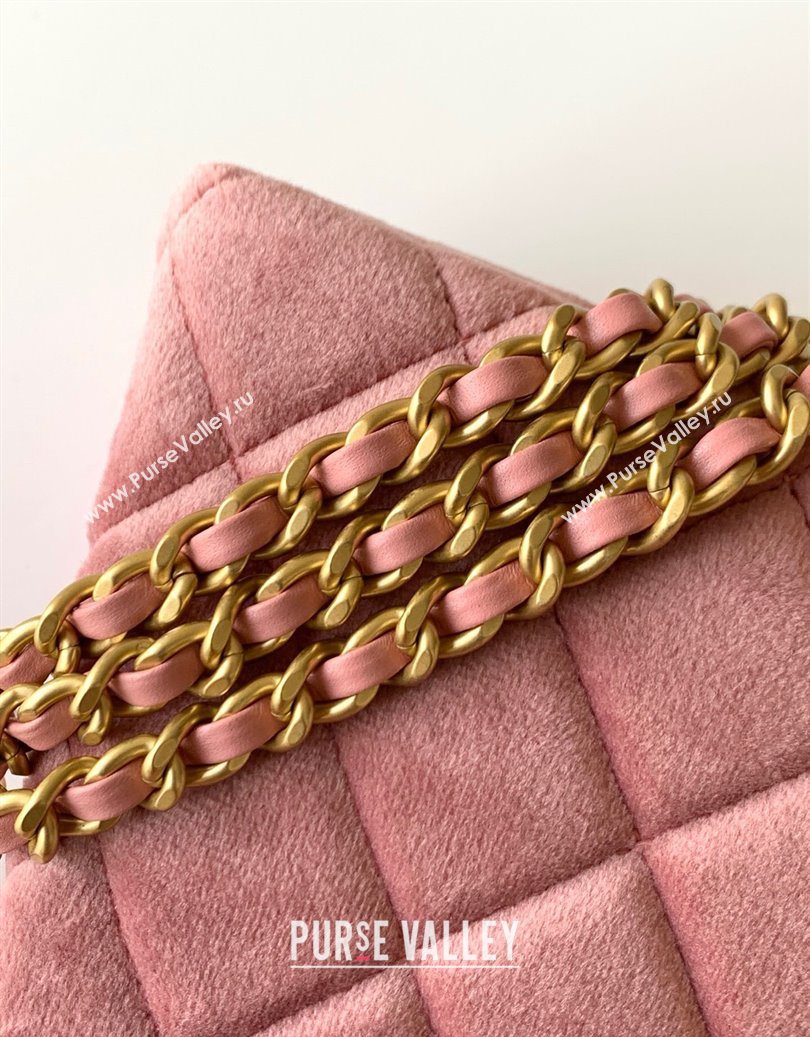 Chanel Velvet Mini Kelly Shopping Bag AS4416 Light Pink 2025 1010 (yezi-251010103)