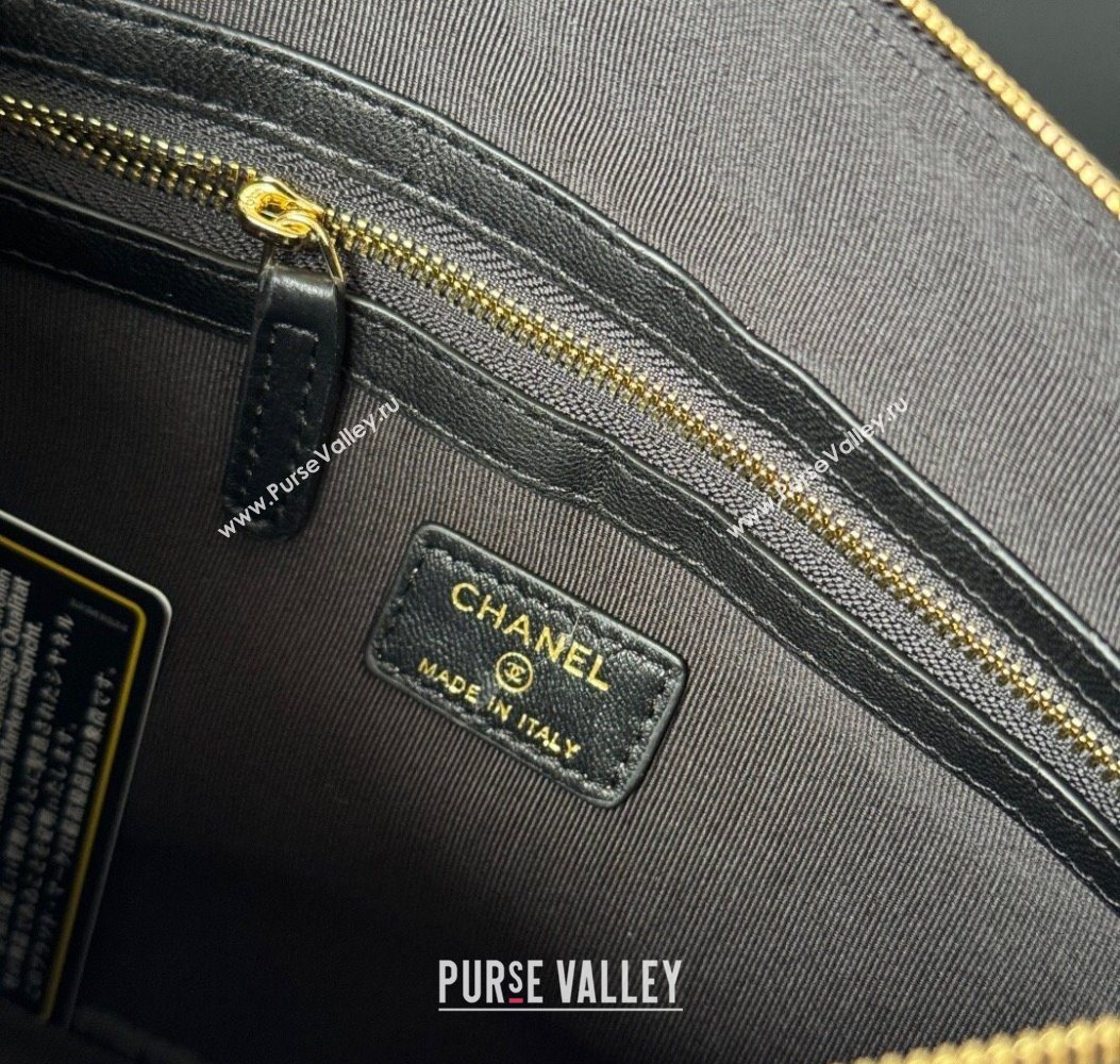 Chanel Lambskin Leboy 2.55 Pouch Black/Gold 2025 9847-1 (yezi-251010153)