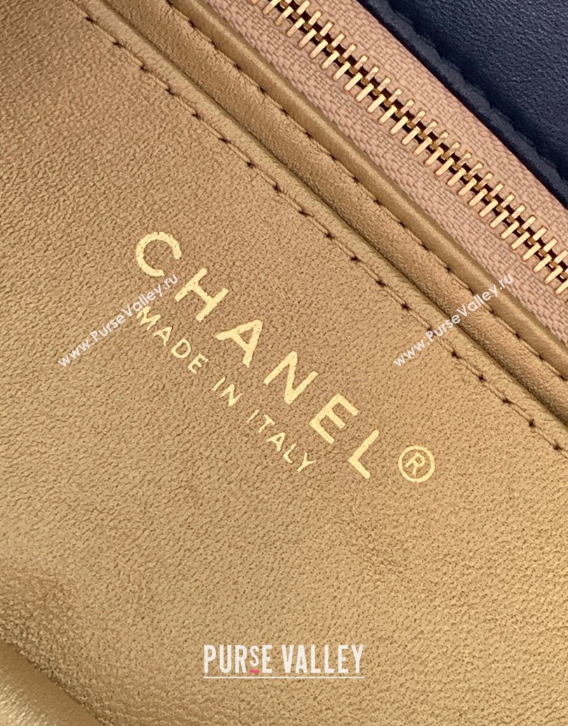 Chanel Shiny Lambskin Mini Flap Bag with CC Chain AS5759 Black 2025 (yezi-251010168)