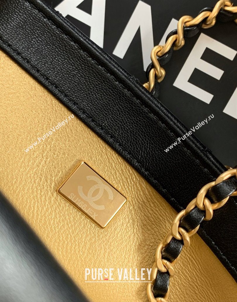 Chanel Shiny Lambskin Mini Flap Bag with CC Chain AS5759 Black 2025 (yezi-251010168)