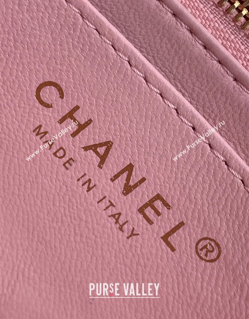 Chanel Shiny Lambskin Mini Flap Bag with CC Chain AS5759 Pink 2025 (yezi-251010171)
