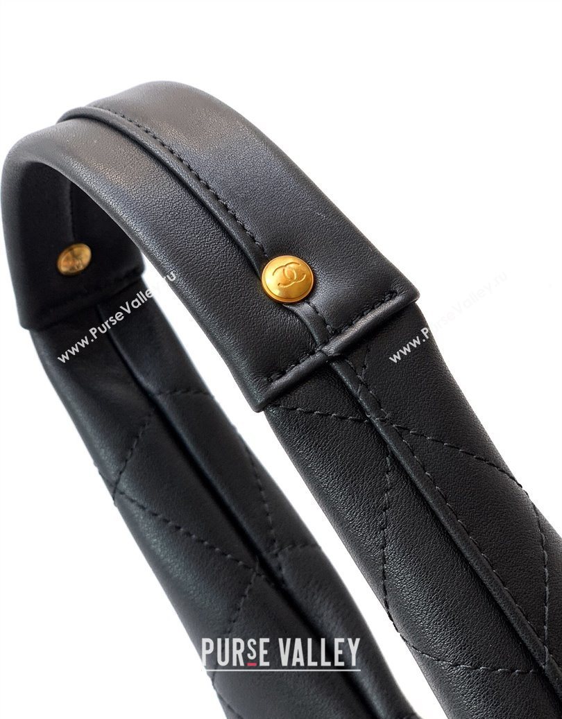 Chanel Quilted Soft Leather Hobo Bag Black 2025 CH101101 (yezi-251011005)