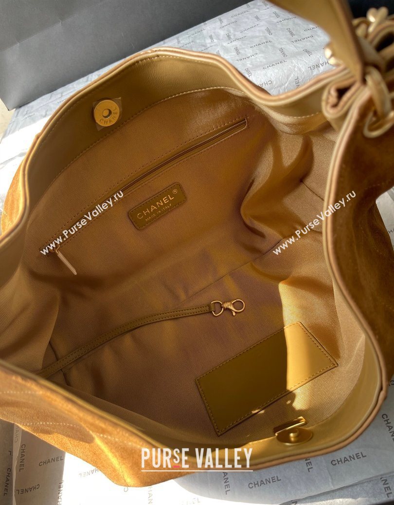 Chanel Suede Hobo Bag AS5978 Light Brown 2025 (yezi-251011014)