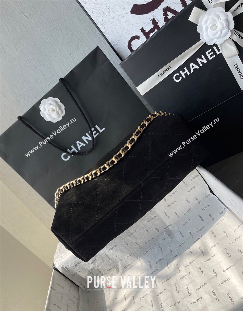 Chanel Suede Hobo Bag AS5978 Black 2025 (yezi-251011015)