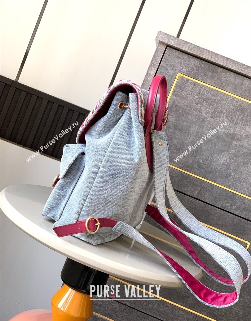 Chanel Denim Backpack Bag Light Blue 2025 CH101005 (yezi-251010090)