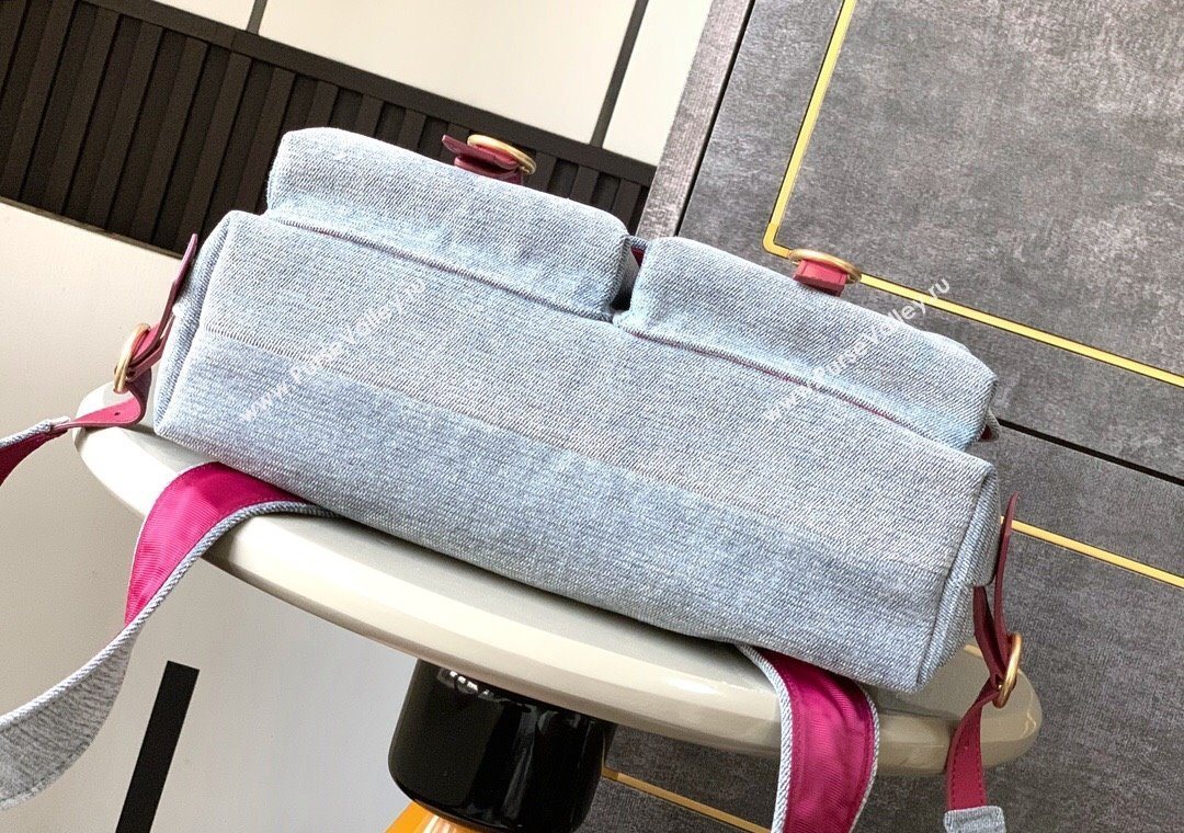 Chanel Denim Backpack Bag Light Blue 2025 CH101005 (yezi-251010090)