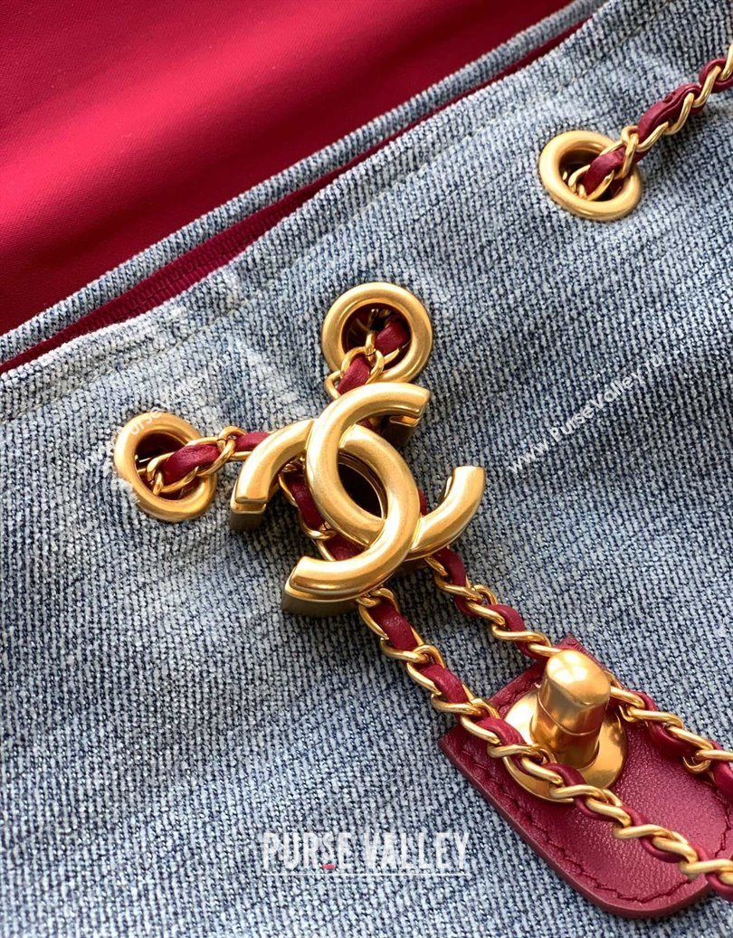 Chanel Denim Backpack Bag Light Blue 2025 CH101005 (yezi-251010090)