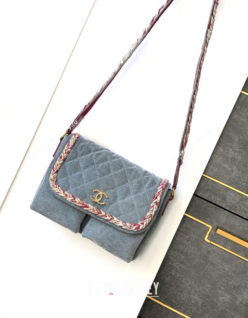 Chanel Denim Flap Bag Light Blue 2025 CH101005 (yezi-251010093)