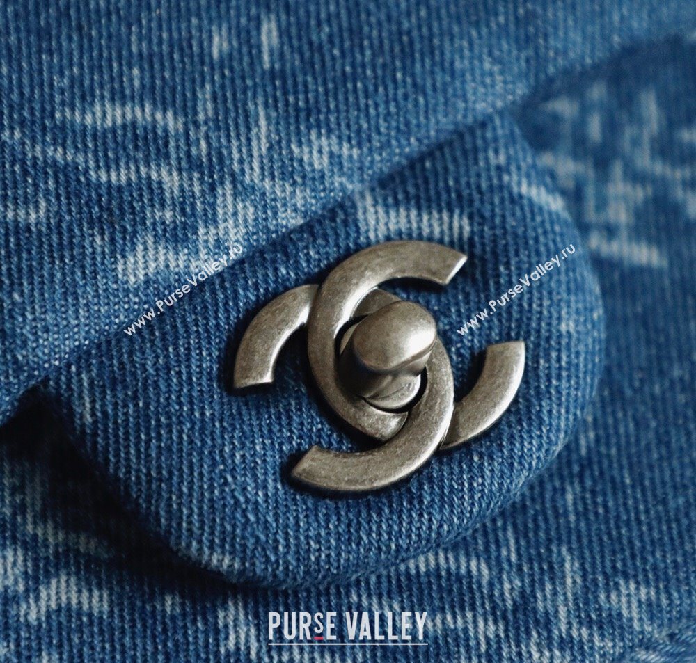 Chanel Denim Classic Mini Flap Handbag Blue 2025 A69900 1010 (yezi-251010097)