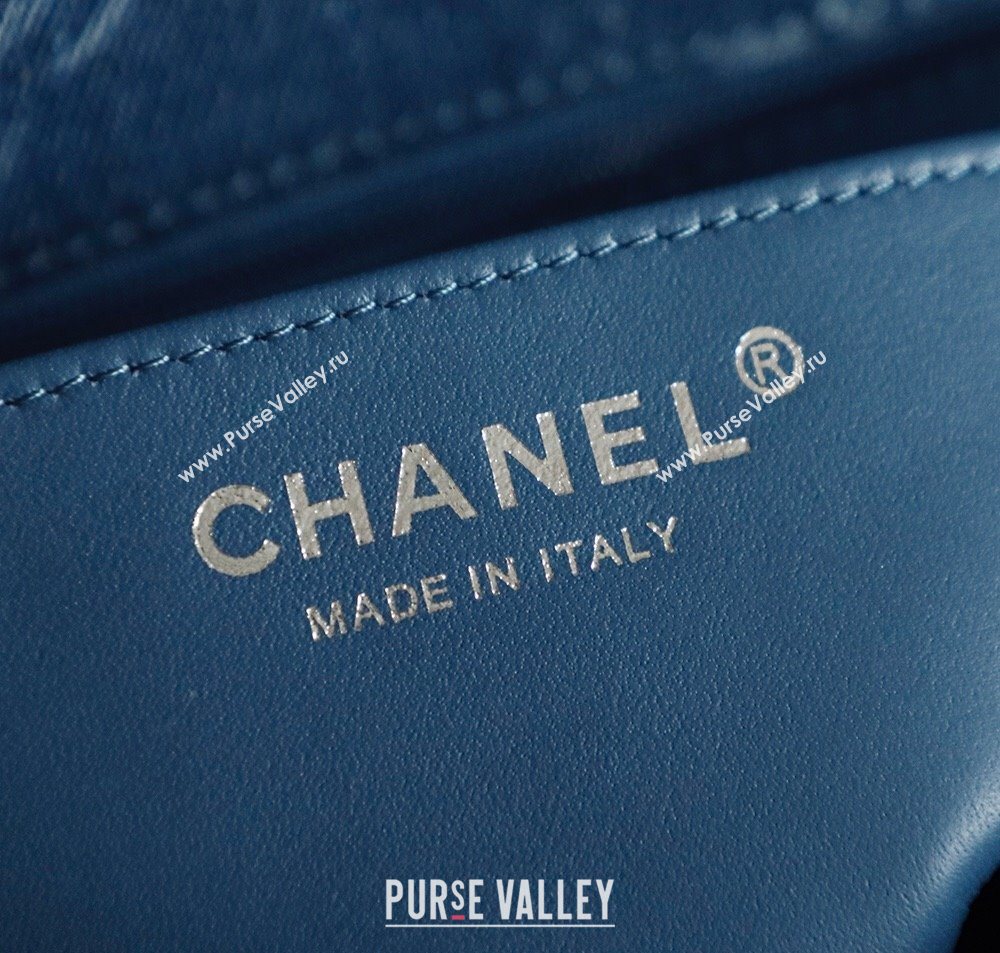 Chanel Denim Classic Mini Flap Handbag Blue 2025 A69900 1010 (yezi-251010097)
