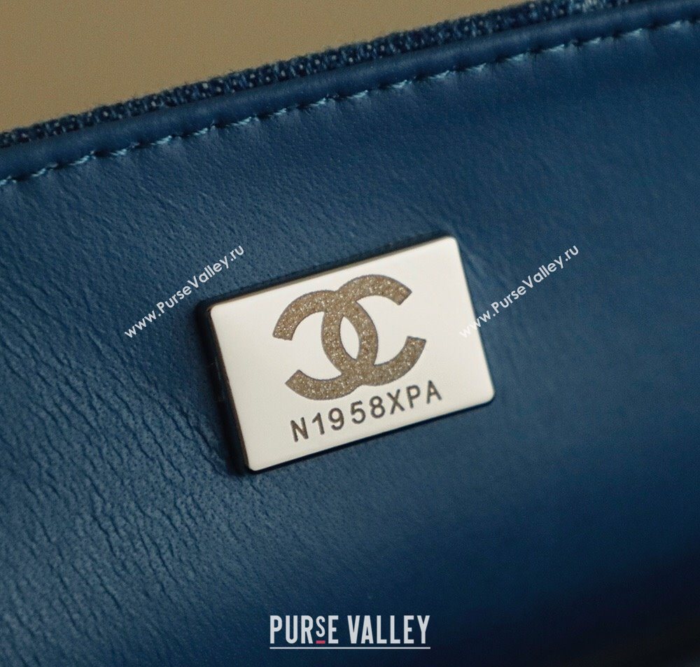 Chanel Denim Classic Mini Flap Handbag Blue 2025 A69900 1010 (yezi-251010097)