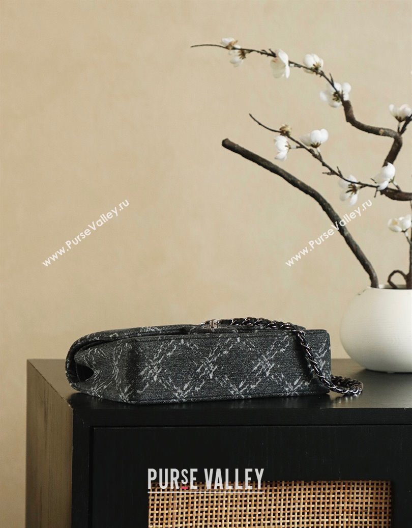 Chanel Denim Classic Medium Flap Bag Black 2025 0812 (yezi-251010098)