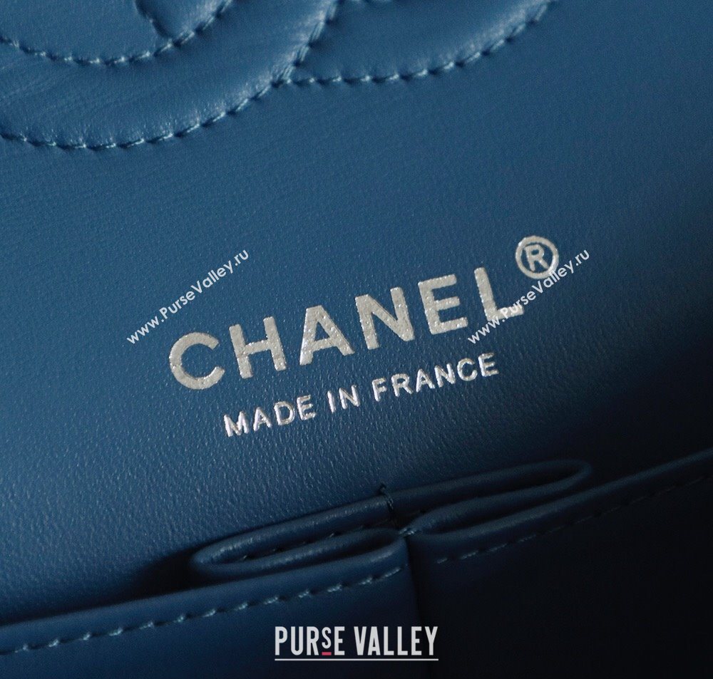 Chanel Denim Classic Medium Flap Bag Blue 2025 0812 (yezi-251010099)
