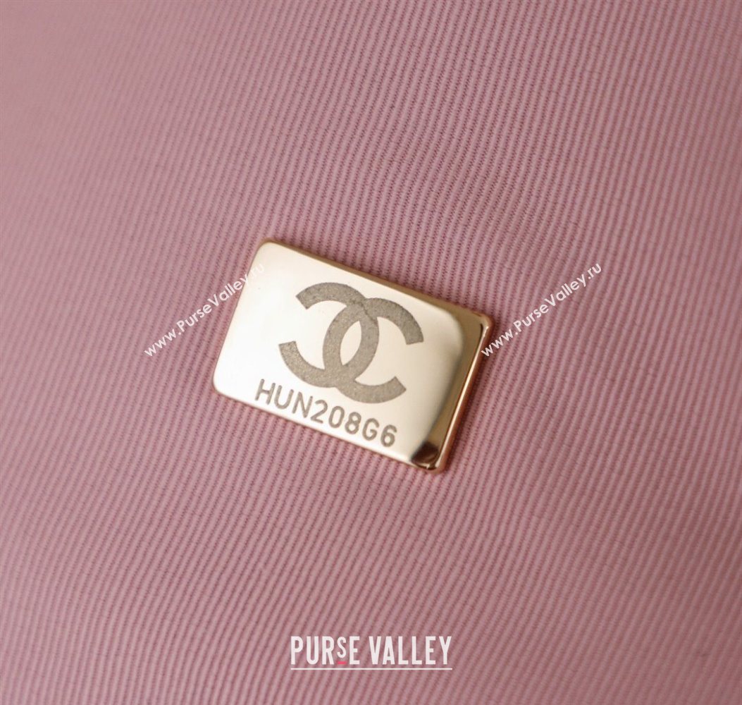 Chanel Raffia Straw Small Shopping Bag Beige/Pink 2025 CH101003 (yezi-251010078)