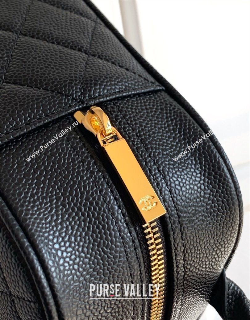 Chanel Grained Calfskin Bowling Bag Black 2025 CH101006 (yezi-251010101)