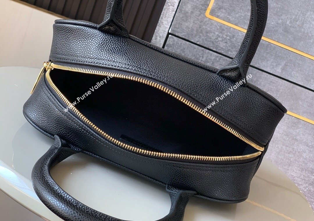 Chanel Grained Calfskin Bowling Bag Black 2025 CH101006 (yezi-251010101)