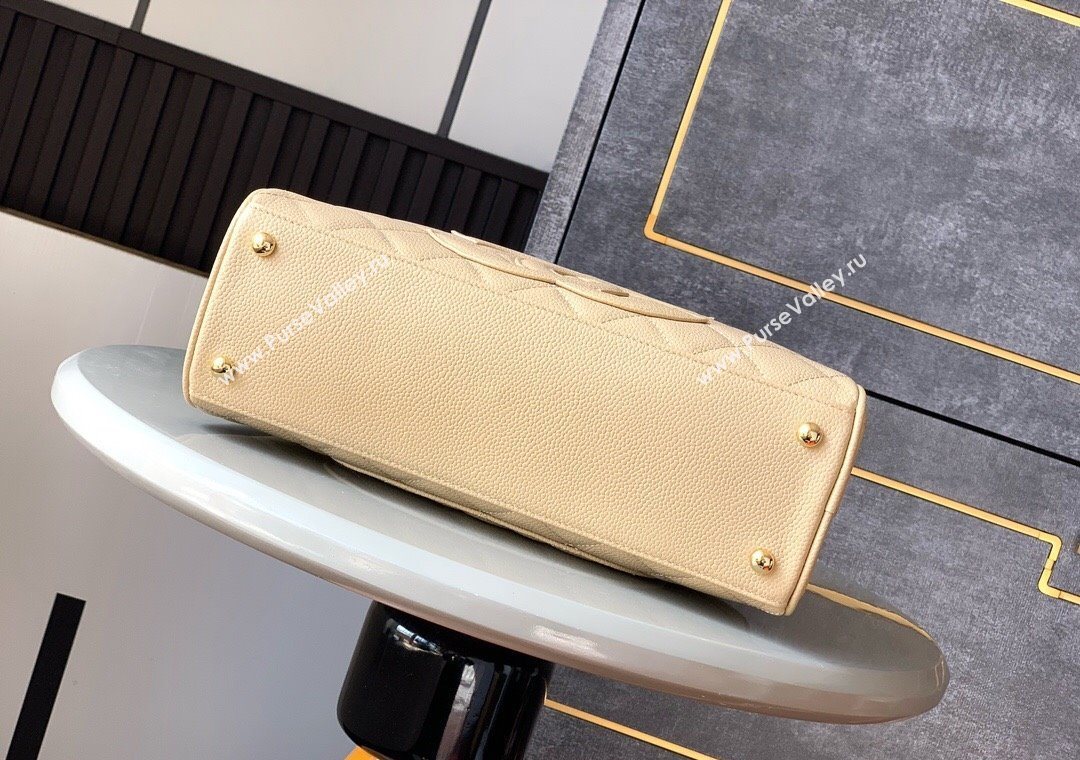 Chanel Grained Calfskin Bowling Bag Beige 2025 CH101006 (yezi-251010102)