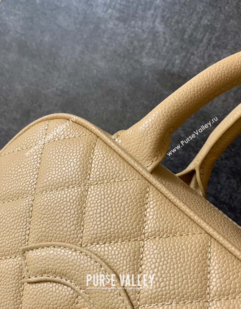 Chanel Grained Calfskin Bowling Bag Beige 2025 CH101006 (yezi-251010102)